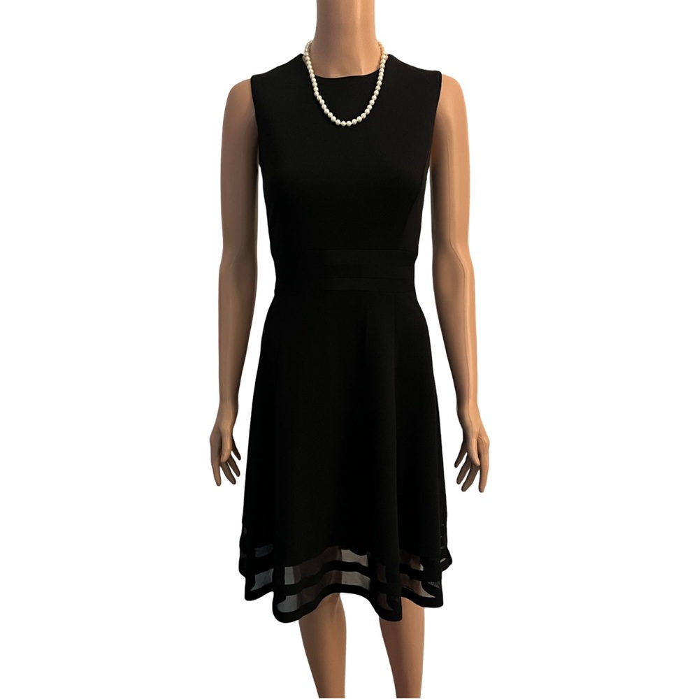 Calvin Klein black fit and flare.